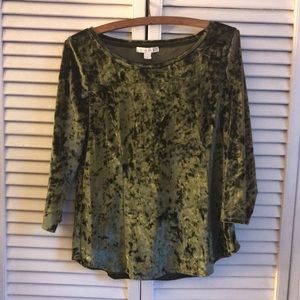 NWOT Velour Blouse